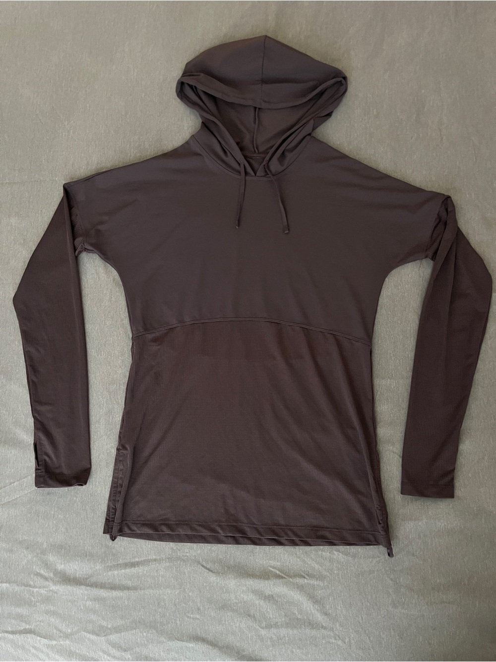 Fabletics Side Drawstring Adjustable Ribbed Active Workout Hoodie Size S